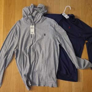 Polo Ralph Lauren Core Replen Light Hoodie 2-Pack Blue and Grey